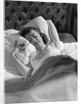 1940s 1950s Woman Asleep In Bed by Anonymous