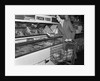 1950s Woman Shopping Frozen Food Section Of Grocery Store by Anonymous