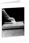 1930s 1940s Man's Hand Putting Ballot In Slot In Box by Anonymous