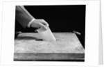 1930s 1940s Male Hand Dropping Paper Ballot In Voting Box by Anonymous