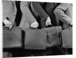 1940s 1950s Business Men Holding Briefcases by Anonymous