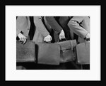 1940s 1950s Business Men Holding Briefcases by Anonymous