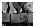 1940s 1950s Business Men Holding Briefcases by Anonymous