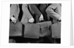 1940s 1950s Business Men Holding Briefcases by Anonymous