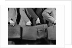 1940s 1950s Business Men Holding Briefcases by Anonymous