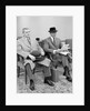 1950s 1960s Two Men Businessman Salesman Sitting In Office Reception Waiting Area Indoor by Anonymous