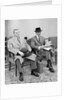1950s 1960s Two Men Businessman Salesman Sitting In Office Reception Waiting Area Indoor by Anonymous