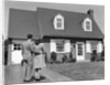 1940s Couple Looking At House by Anonymous