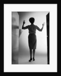 1960s Silhouette Woman Arms Held Up Mysterious Shadow Light by Anonymous