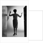 1960s Silhouette Woman Arms Held Up Mysterious Shadow Light by Anonymous