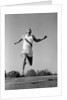 1960s Man Running Winning Sprinting Across The Finish Line Outdoor by Anonymous