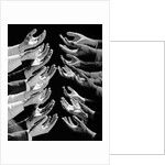 1960s Multiple Exposure Montage Male Hands Begging For A Hand Out by Anonymous