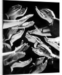 1950s Multiple Exposure Montage Hands Clapping by Anonymous