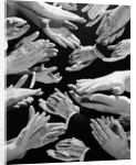 1950s Montage Of Many Man And Woman Hands Clapping by Anonymous