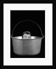 1950s 1960s Symbolic Montage Portrait Man In The Soup Looking Wide Eyed From Inside The Kettle by Anonymous
