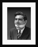 1930s Portrait Of Man With Gag In Mouth by Anonymous