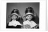 1950s Two Women Under Hair Dryers Towels Around Shoulders Hair Nets by Anonymous