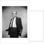 1960s Businessman With Empty Pocket Turned Inside Out No Money by Anonymous