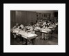 1960s Elementary Classroom Children At Desks Writing Studying by Anonymous