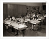 1960s Elementary Classroom Children At Desks Writing Studying by Anonymous