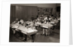 1960s Elementary Classroom Children At Desks Writing Studying by Anonymous