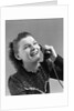 1940s Woman Talking Laughing On Telephone by Anonymous