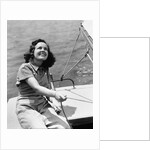 1940s Woman Sailor Sailing Boat Outdoor by Anonymous
