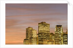 Skyscrapers in Lower Manhattan Skyline by Anonymous
