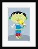 space boy eating popsicle by Anonymous