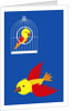 bird in cage, flying bird by Anonymous