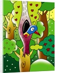 bird at home by Anonymous