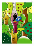 bird at home by Anonymous