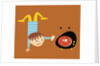 handstand boy with TV monster by Anonymous