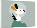 rabbit on a hill by Anonymous