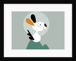 rabbit on a hill by Anonymous