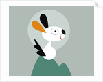 rabbit on a hill by Anonymous