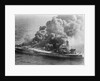 Burning oil tanker by Anonymous