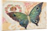 Be My Valentine Postcard with Butterfly by Anonymous