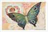 Be My Valentine Postcard with Butterfly by Anonymous