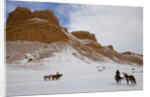 Cowboys on Hide Out Ranch in Big Horn Mountains by Anonymous