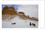Cowboys on Hide Out Ranch in Big Horn Mountains by Anonymous