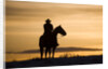 Cowboy at Sunset by Anonymous