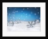 Christmas Decorations in Snow by Anonymous