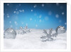 Christmas Decorations in Snow by Anonymous
