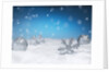 Christmas Decorations in Snow by Anonymous