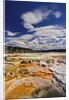 Colorful Terraces atop Mammoth Hot Springs by Anonymous