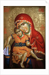 Virgin and Child Icon at Aghiou Pavlou Monastery on Mount Athos by Anonymous