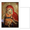 Virgin and Child Icon at Aghiou Pavlou Monastery on Mount Athos by Anonymous