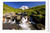 Waterfall and Mt. Rainier by Anonymous