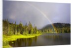 Rainbow Over Reflection Lakes in Mt. Rainier National Park by Anonymous